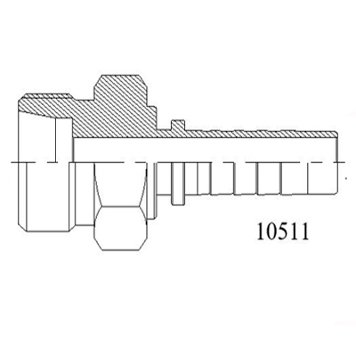 10511公制外螺紋24°內(nèi)錐重系列